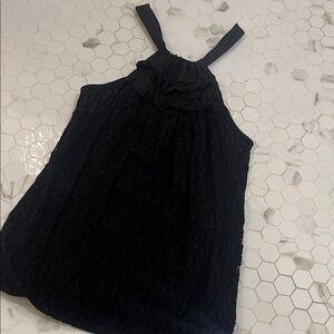 Ella moss lace bubble hem tank